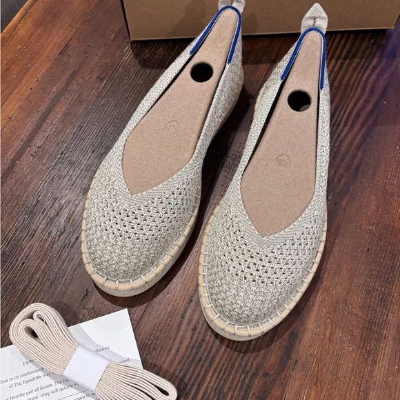 Rothy's The Espadrille Metallic Flat (size 6.5) - Picture 16 of 16
